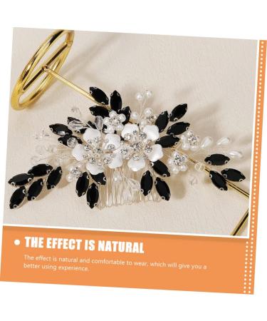 Beaupretty the pearl flower comb Bride hair side comb Bridal hair side comb wedding hair accessories hair decor for wedding Hair fork the flowers Wedding Supplies rhinestones Accessories - Buy Online on GoSupps.com