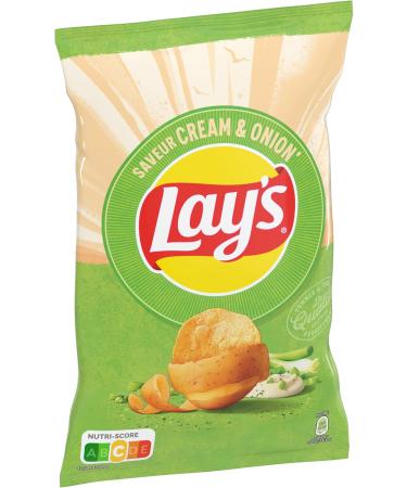 LAY'S Chips Saveur Cream and Onion 120g Cream & Onion 120 g (Lot de 1) - Buy Online on GoSupps.com