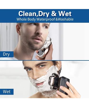 Balder Boss 9D Men's Electric Shaver - Upgraded 6-in-1 Wet & Dry Rechargeable Razor for Bald Men - Ideal Gift & Travel Accessory (Blue - Buy Online on GoSupps.com