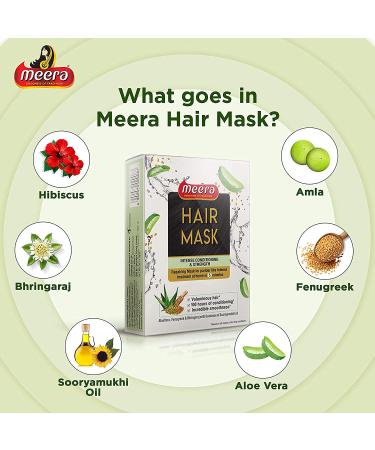 Meera Hair Mask with Aloe Vera Fenugreek & Bringaraj - Intense Conditioning & Strength 120g | International Shipping - Buy Online on GoSupps.com