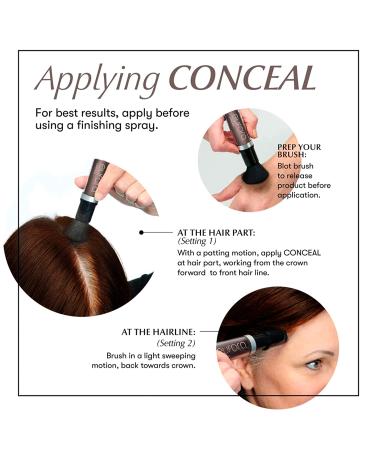 Eufora Conceal Brown Root Touch Up .21oz - Instantly Cover Roots with Precision - Buy Online on GoSupps.com