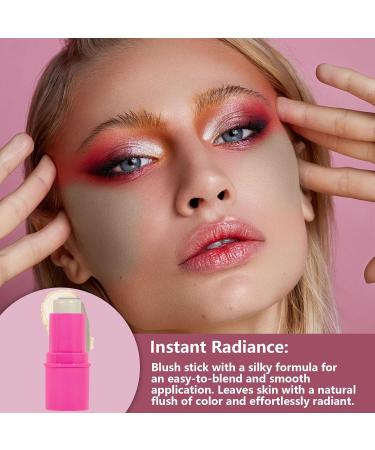 Highlighter Makeup Stick - Face Makeup Stick For Easy Application - Long-Lasting Creamy Makeup Stick For Face And Cheeks Blush For Women Girls Hersil 05# - Buy Online on GoSupps.com