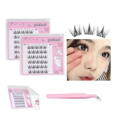 Dorolab Lashes Dorolab Dorolab Eyelashes Dorolab Self Adhesive Eyelashes No Glue Needed Dorolab Lashes for Eyelash Extensions (#D 2 SET)