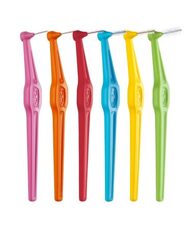 Buy Tepe Angle Interdental Brushes Mixed (ISO Sizes 0-5) - Controlled Interdental Cleaning | 12 Brushes (2 Packs) - International Shipping Available - Buy Online on GoSupps.com