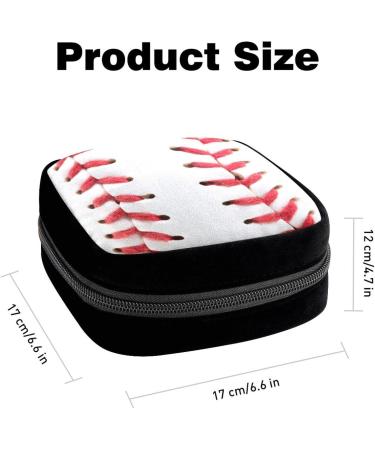GIAPB Period Bag - Sanitary Napkin Storage & Makeup Pouch - Baseball Design - Color1487 - Buy Online on GoSupps.com