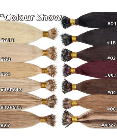 Nano Ring Hair Extensions 24inch 1g/s Pre Bonded 50g Nano Tip Bondings 100% Real Remy Human Hair #02 Dark Brown - Buy Online on GoSupps.com
