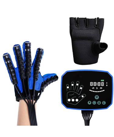 Stroke Hemiplegia Finger Training Rehabilitation Robot Gloves Stroke Hand Splint Finger Orthosis Functional Hand Splint for Long-Term Relief(Size:M Code Color:Left Hand) M code left hand