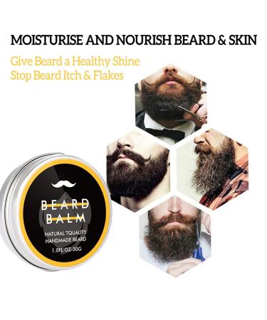 Premium Beard Butter for Men - Hydrating Moisturizer & Mustache Balm | Softens Facial Hair & Promotes Growth - 1 fl oz - Buy Online on GoSupps.com