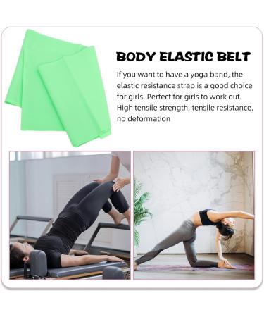HANABASS Yoga Resistance Bands - Elastic Exercise Bands for Pilates Rehab & Strength Training - Light Green - International Shipping Available - Buy Online on GoSupps.com