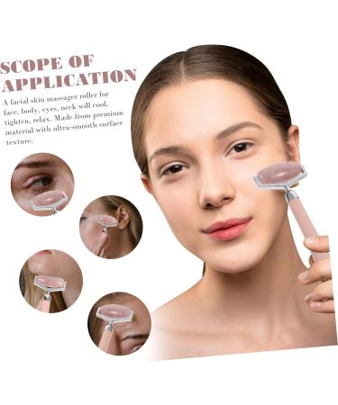 FRCOLOR 1pc Jade Roller Skincare Tools for Face Face Tools for Skincare Scrapping Plate Body Roller Jade Roller for Women Wrinkles Face Roller Firming Face Roller Scraper Pink Pink 17X5.2cm - Buy Online on GoSupps.com