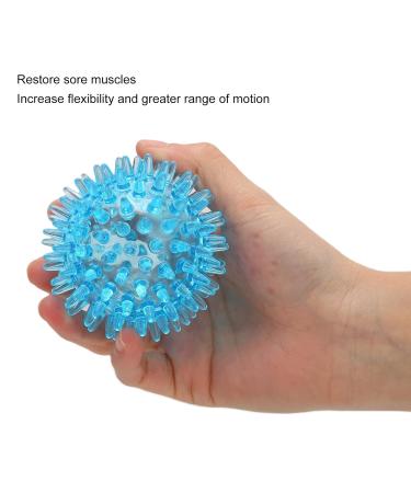 Soft Transparent Spiked Massage Ball - H chle Power Recovery Stress Relief for Hands Wrists Feet & Back (6cm) - Buy Online on GoSupps.com