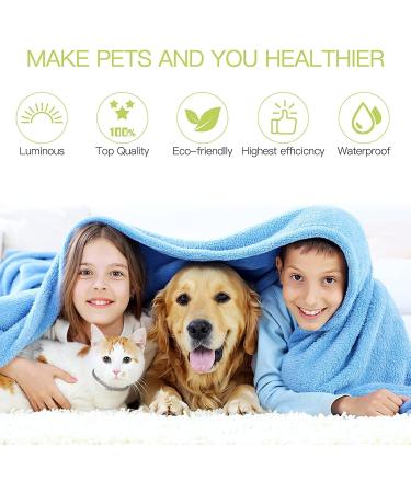 DEWEL 63.5cm Adjustable Waterproof Dog Collar - Effective Tick & Flea Prevention for Dogs & Cats - Buy Online on GoSupps.com