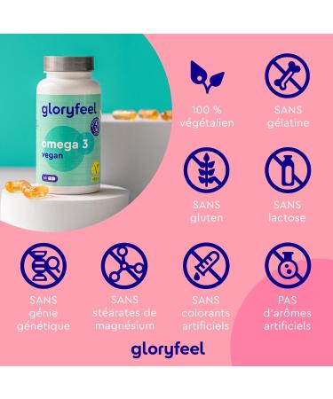 Omega 3 Vegan (1440mg per Daily Dose) Algae Oil Fatty Acid Concentrate with 432mg DHA and 216mg EPA Contributes to Normal Heart Function 60 Capsules 100% Plant and Sustainable - Buy Online on GoSupps.com