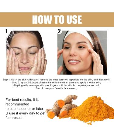 Zynewa Turmeric Oil Facial Care Serum turmeric care serum moisturizing facial care gentle skin nourishment for soft and radiant skin - Buy Online on GoSupps.com