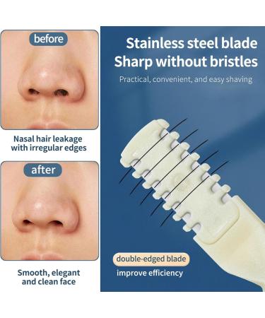 2024 2-in-1 Nasal Hair Cutter | Upgraded 360 Rotating Nose Hair Trimmer for Men & Women | Double-Sided Nostril Hair Remover Tool - Buy Online on GoSupps.com