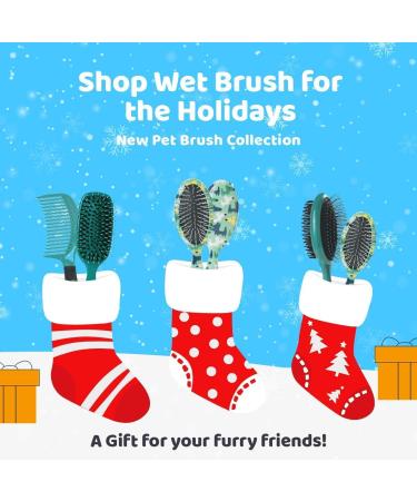 Wet Brush Pet Brush Smooth & Shine Teal - BPET833TEAL - Buy Online on GoSupps.com