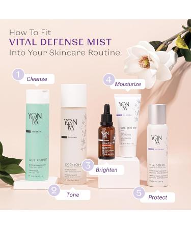 Shop Yon-Ka Vital Defense Face Mist - Hydrating Anti-Pollution Spray (100ml) | Protect Skin from Environmental Stressors Worldwide - Buy Online on GoSupps.com