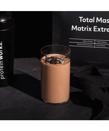 Protein Works Total Mass Matrix Extreme 2.12kg | 975 Cal Weight Gainer Shakes | Chocolate Hazelnut Heaven | 8 Servings - Buy Online on GoSupps.com