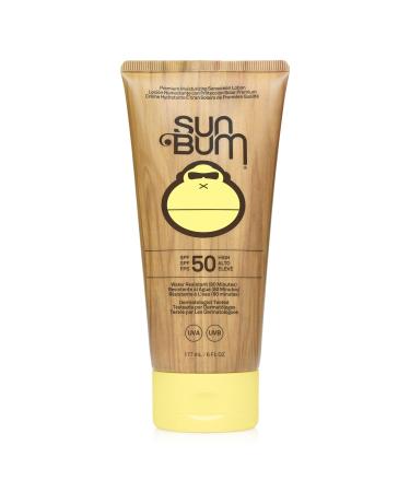Sun Bum Original SPF 50 Broad Spectrum Moisturizing Sunscreen with Vitamin E, Vegan & Reef Friendly with UVA/UVB Protection, 6 Oz