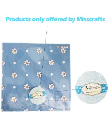 Cotton Quilting Fabric: Misscrafts 50pcs 8x8 Inch Floral Fat Quarter Bundles - DIY Craft Supplies - Buy Online on GoSupps.com