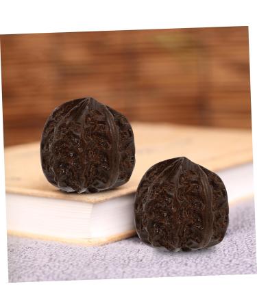 Tovinanna 12 Stk Health Ball - Acupuncture Massage Balls for Hand Therapy Wooden Baoding Balls Vietnamese Agar Wood Ideal for Relaxation & Stress Relief - Buy Online on GoSupps.com