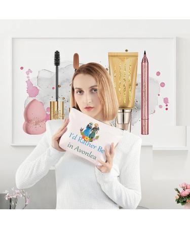 Levlo Anne Green Fans Cosmetics Bag - 'I'd Rather Be in Avonlea' Make-Up Bag for Women & Girls | Perfect Gift for Movie Fans - Buy Online on GoSupps.com