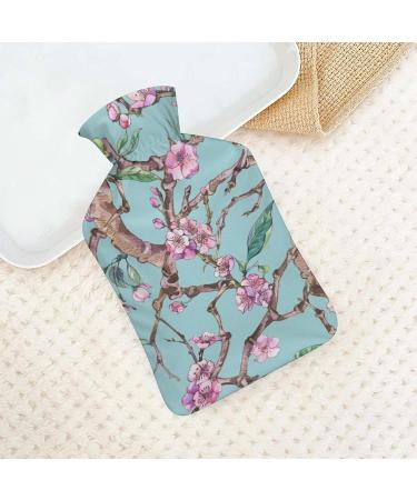 Buy Peach Blossom Hot Water Bottle with Plush Cover | Hand Warmer for Adults & Kids | 26.5x15.3cm - International Shipping Available - Buy Online on GoSupps.com