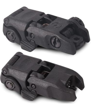 Mbus 2nd Gen Flip Up Sights Set for Picatinny & Weaver Rails - Black - Buy Online on GoSupps.com