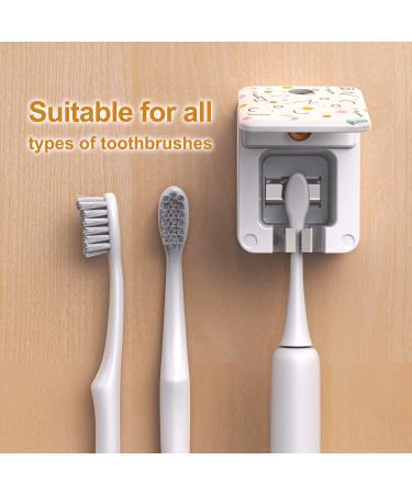 SARMOCARE Portable Toothbrush Case with 99.9% Cleaning Effect - Fits All Toothbrushes - Home and Travel - Geometry White (B200-2) - 1 Count - Buy Online on GoSupps.com