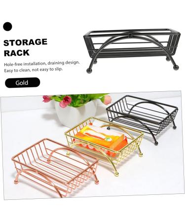 Amosfun 2 Pcs Four Leg Dish Towel Rack Soap Storage Kitchen Sink Rack Dish Sponge Rack Soap Holder Bath Sponges Sink Drain Rack Sinks Metal Kitchen Drain Rack Iron Household Storage Rack - Buy Online on GoSupps.com