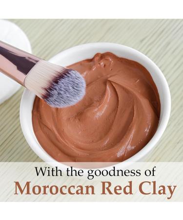 Moroccan Red Clay Powder by mi nature | Suitable for Face Mask Scrub Soaps Bath Bombs Body Wraps | Very Fine Powder | No Additives | Detoxifies Removes impurities | Hair Shampoo - Buy Online on GoSupps.com