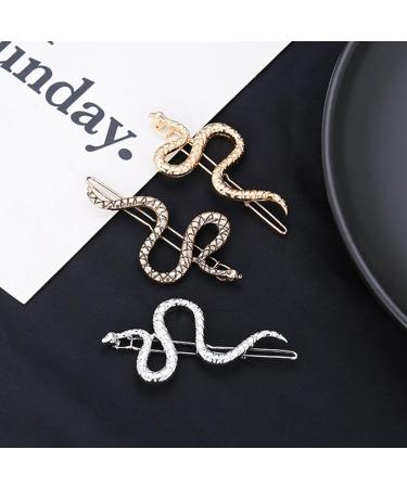 hgnxa Snake Hair Clips For Women Hair Accessories Silver den for - Buy Online on GoSupps.com
