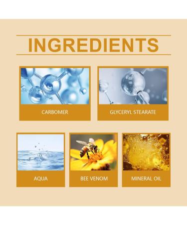 OLLZPJFPK Bee Venom Facial Care Cream Gentle Hydrating Moisturizing Brightening Skin Delicate Rejuvenating Softening Skin Care Cream - Buy Online on GoSupps.com