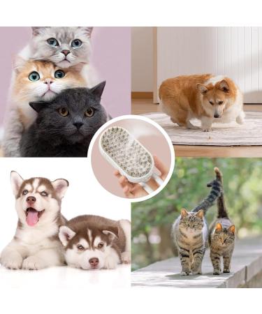 3-in-1 Cat Steamy Brush for Grooming and Hair Removal - Pet Hair Comb for Tangled and Loose Hair - Buy Online on GoSupps.com