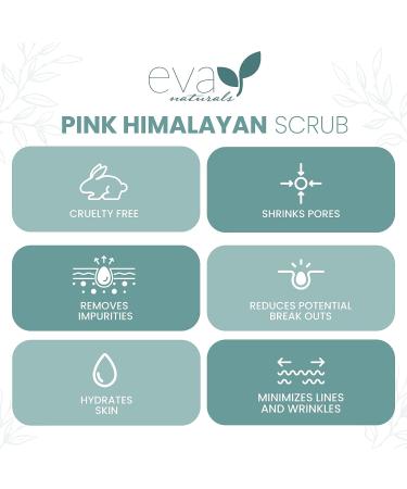 Pink Himalayan Body Scrub by Eva Naturals - Exfoliating Body and Foot Scrub for Women and Men - Deep Moisturizing and Nourishing Skin Treatment - Buy Online on GoSupps.com