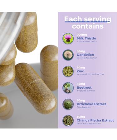 Avenir Nutrition Liver Shield & Cleanse | Herbal Liver Cleanse Detox & Repair Supplement | Milk Thistle & Artichoke Extract Supplements | Fatty Liver & Health Support | 120 Capsules for Men and Women - Buy Online on GoSupps.com