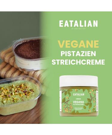 Buy Eatalian Vegan Pistachio Cream - Delicious Italian Spread 200g | Perfect for Bread Ice Cream & Cakes - Buy Online on GoSupps.com