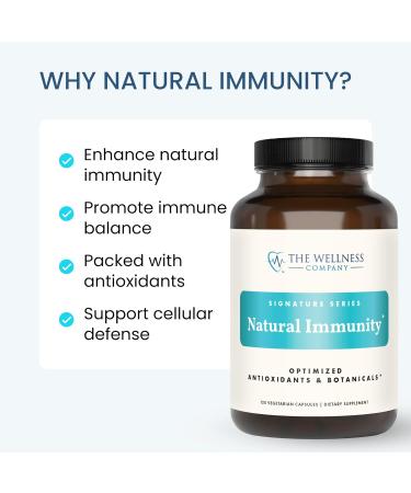 Natural Immunity - Botanical Immune Boost, Targeted Nutrients, T-Cell Support - Oregano, Reishi, Zinc, Vitamin C, Quercetin | 120 (2 Month Supply) - Buy Online on GoSupps.com