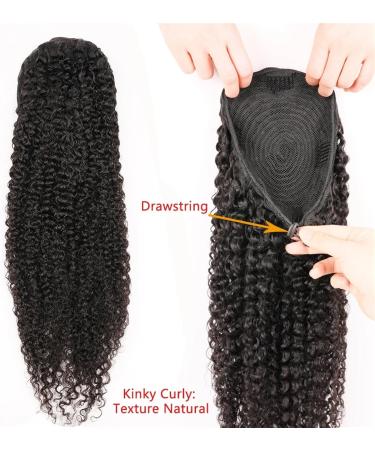 Human Hair Ponytail Hair Piece Curly Drawstring Ponytail for Black Women Kinky Curly Human Hair Ponytail Hair Extension Brazilian Remy Hair Clip in Curly Ponytails Hairpiece Ponytail Hairpiece for W 18Inch 150g Kinky Curly - Buy Online on GoSupps.com