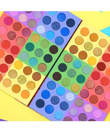 Ucanbe Splashy Candies Eyeshadow Palette - 54 High Pigment Metallic & Matte Shades for Stunning Eye Looks | International Shipping Available - Buy Online on GoSupps.com