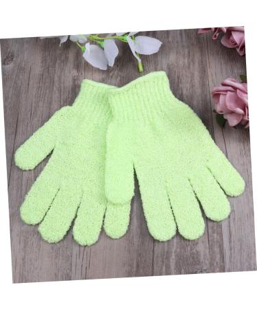 HAPINARY Exfoliate Glove Pair Exfoliating Bath Gloves Nylon Shower Gloves Body Scrub Exfoliator Bath Towel Take a Bath Exfoliating Mitts medium Green - Buy Online on GoSupps.com