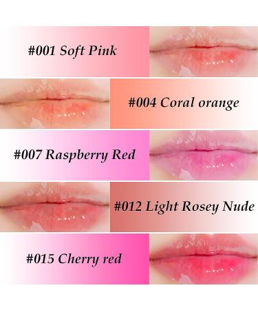 Hydrating Lip Oil | Plumping Lip Gloss for Nourished Lips - Coral Orange 004 | 0.2 oz - Buy Online on GoSupps.com