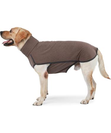 Heywean Dog Sweatshirt | Stretch Fleece Vest for Small & Medium Dogs | Warm Winter Sweater for Indoor & Outdoor | Brown (S) - Buy Online on GoSupps.com