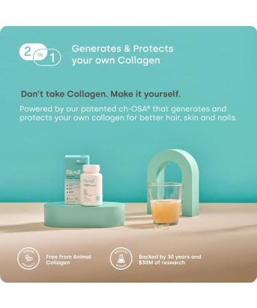 Biosil Collagen Booster Supplement - 180 Liquid Capsules Pack of 2 - Patented ch-OSA Activator for Skin Hair Nails & Joints - Supports Natural Production - 180-Day Supply 180 Liquid Capsules (Pack of 2) - Buy Online on GoSupps.com