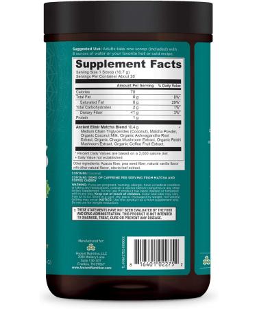 Ancient Nutrition Superfood Matcha - 20 Servings | Ancient Elixirs - Buy Online on GoSupps.com