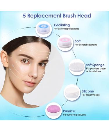 Raxurt Electric Facial Cleansing Brush with Blackhead Remover Vacuum | Strong Suction, Rechargeable, Lightweight Pore Cleanser for Women Men | LCD Screen and Stand - Buy Online on GoSupps.com