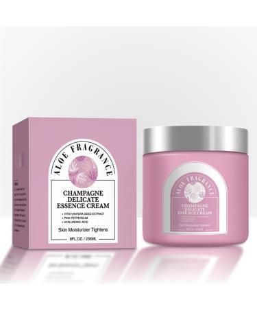 Champagne Lift Firming Cream for Women - Skin Tightening Body Cream with Pink Pepperslim Deep Hydration & Smoothing Hydrates Dry Skin Arms & Legs Fast Absorbing (Aloe 8floz) Aloe 8 Ounce (Pack of 1)