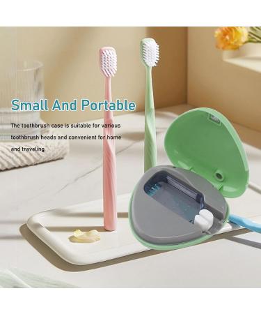 Sanitizer Toothbrush Case Rechargeable Portable Mini Travel Toothbrush Holder Toothbrush Cleaner Case for All Electric and Manual Toothbrushes Green - Buy Online on GoSupps.com