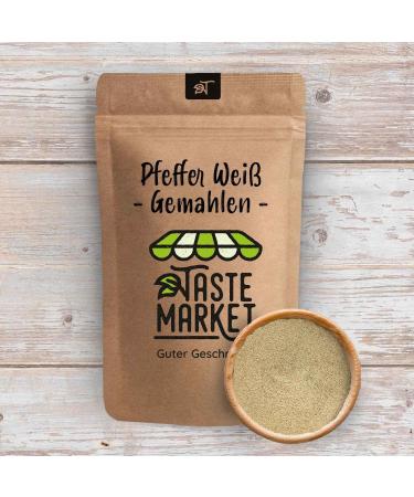  TASTE Guter Geschmack 2 kg ground white pepper | powder | spices | ground white peppercorns | all-purpose spices | ground white pepper - Buy Online on GoSupps.com