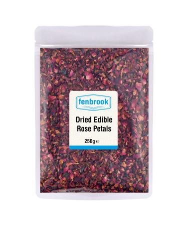 Dried Rose Petals (Edible) 250g by Fenbrook